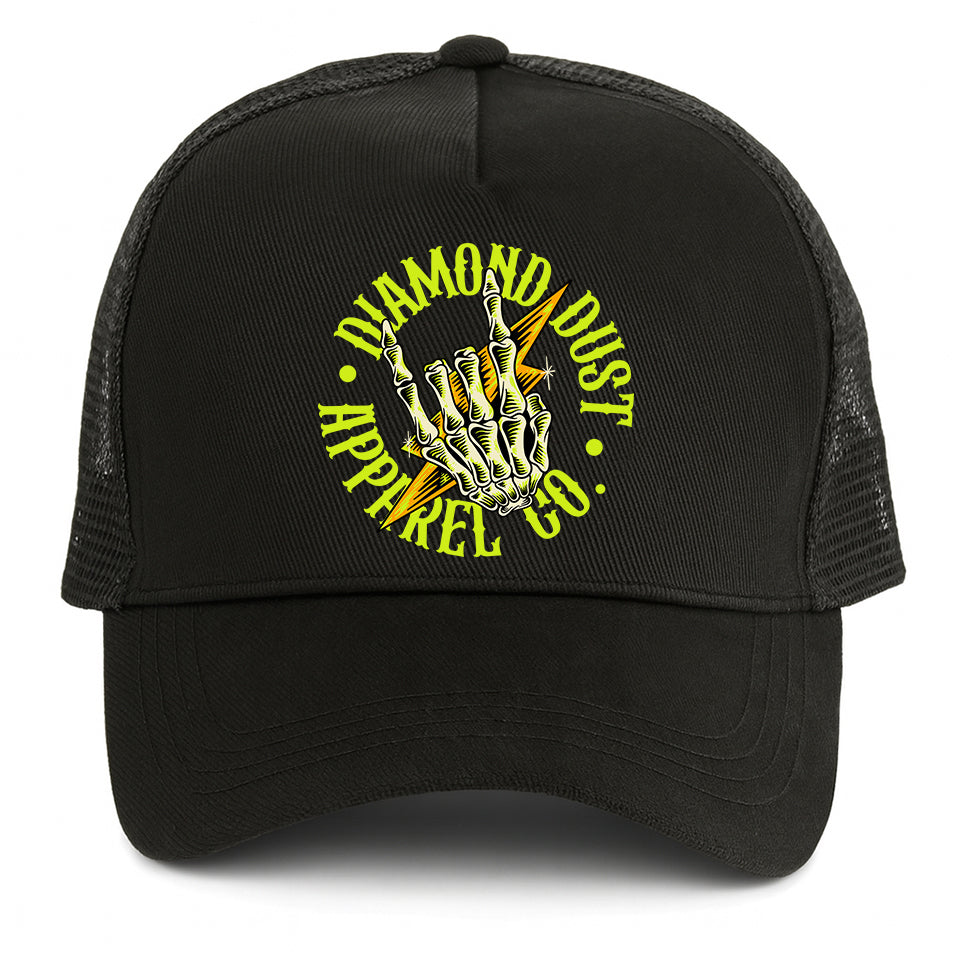 Casquette Metal Hand Green Black
