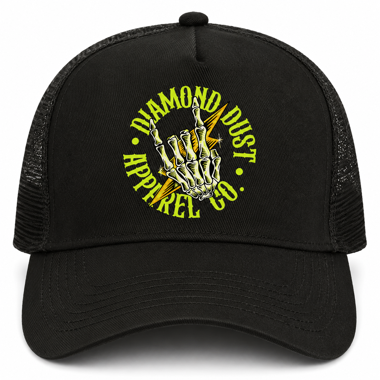 Casquette Metal Hand Green Black