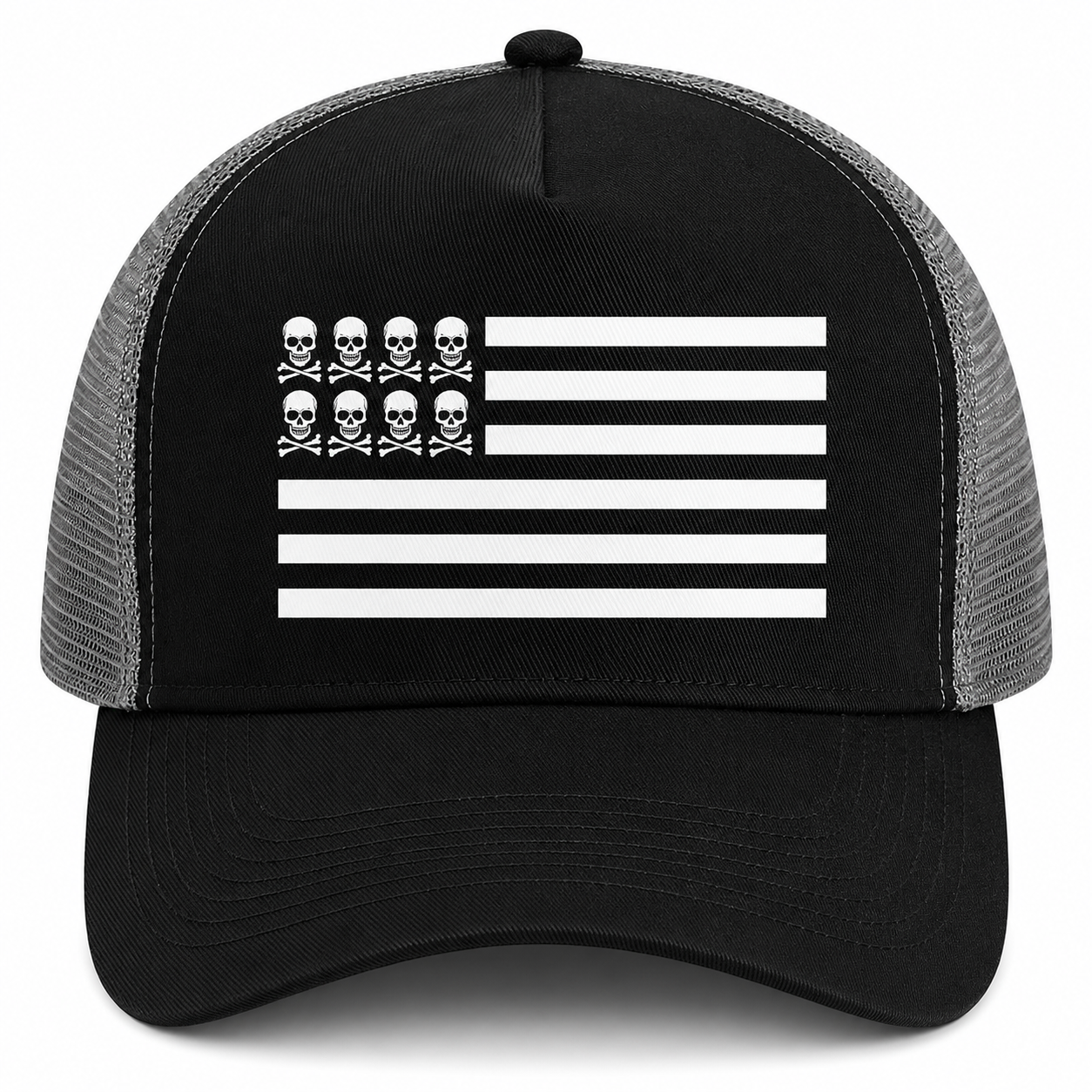Casquette Trucker Flag Noir / Gris