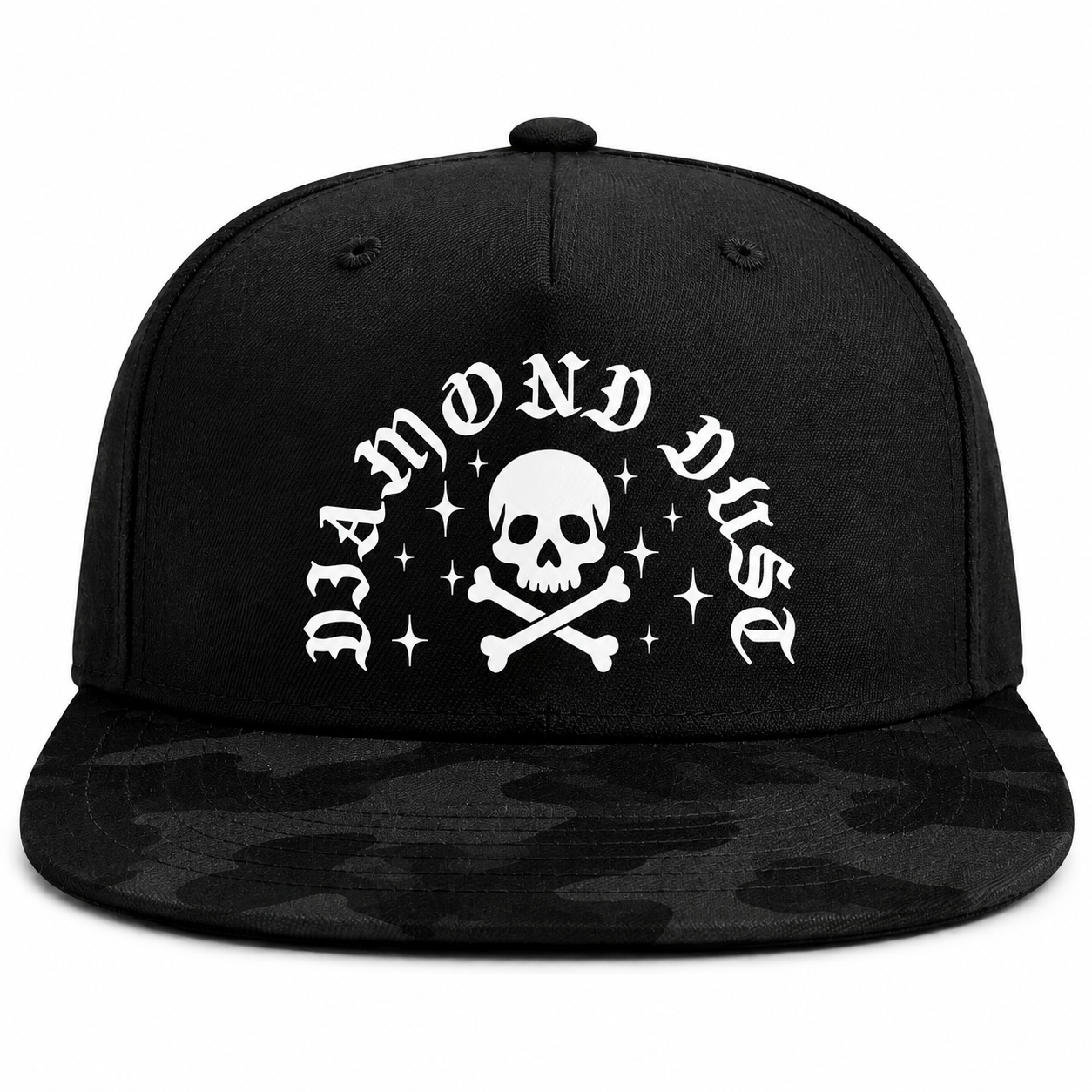Casquette SnapBack Stars and Skull Noir / Dark Camo