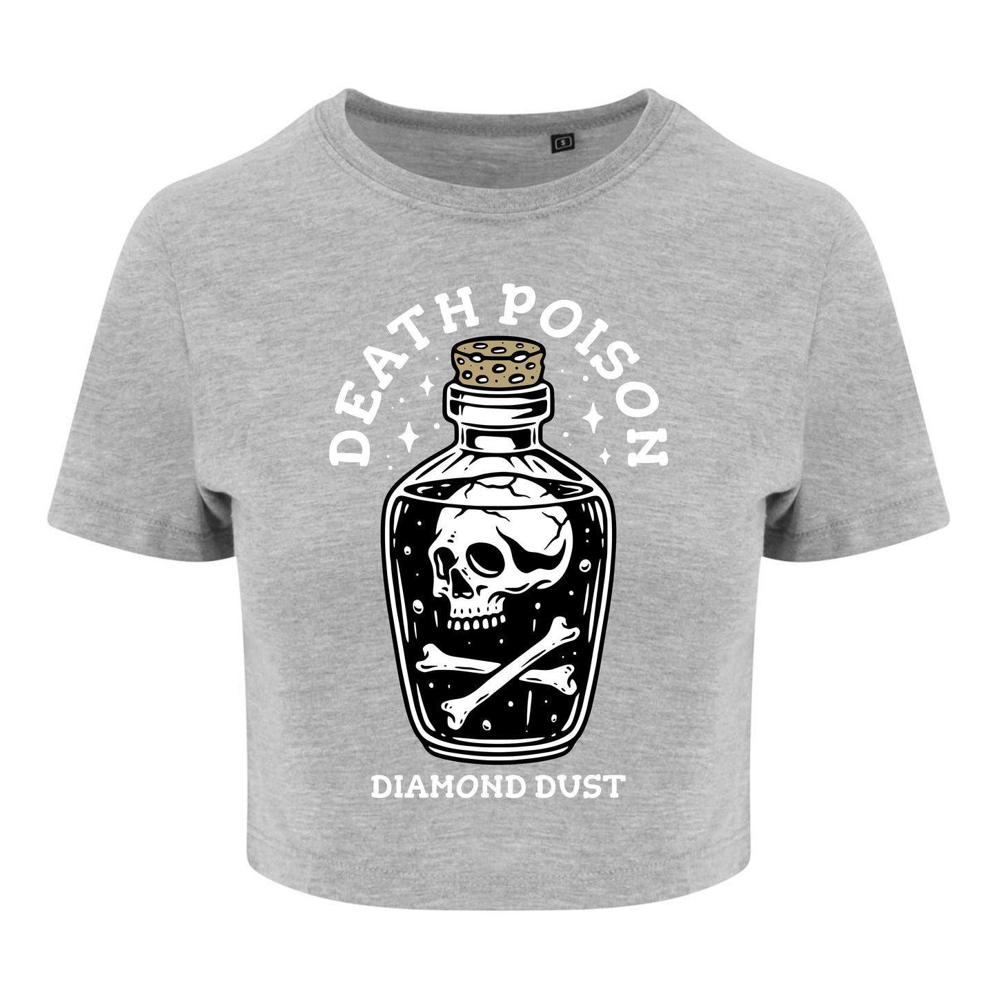 Crop Top Femme Death Poison Heather Grey