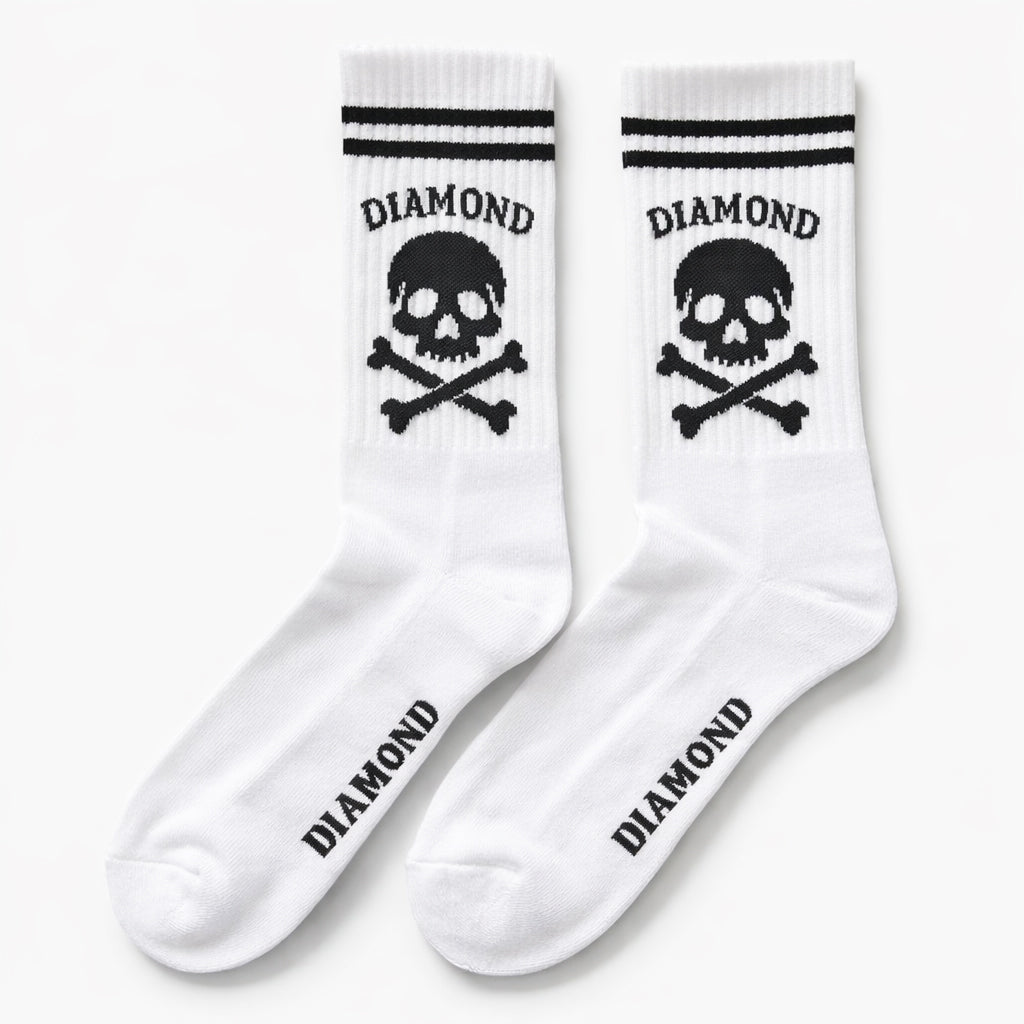 Chaussettes Skull Blanches
