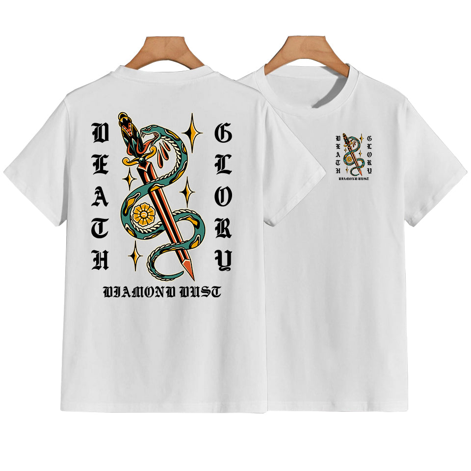 T-Shirt Homme Snake Dagger White