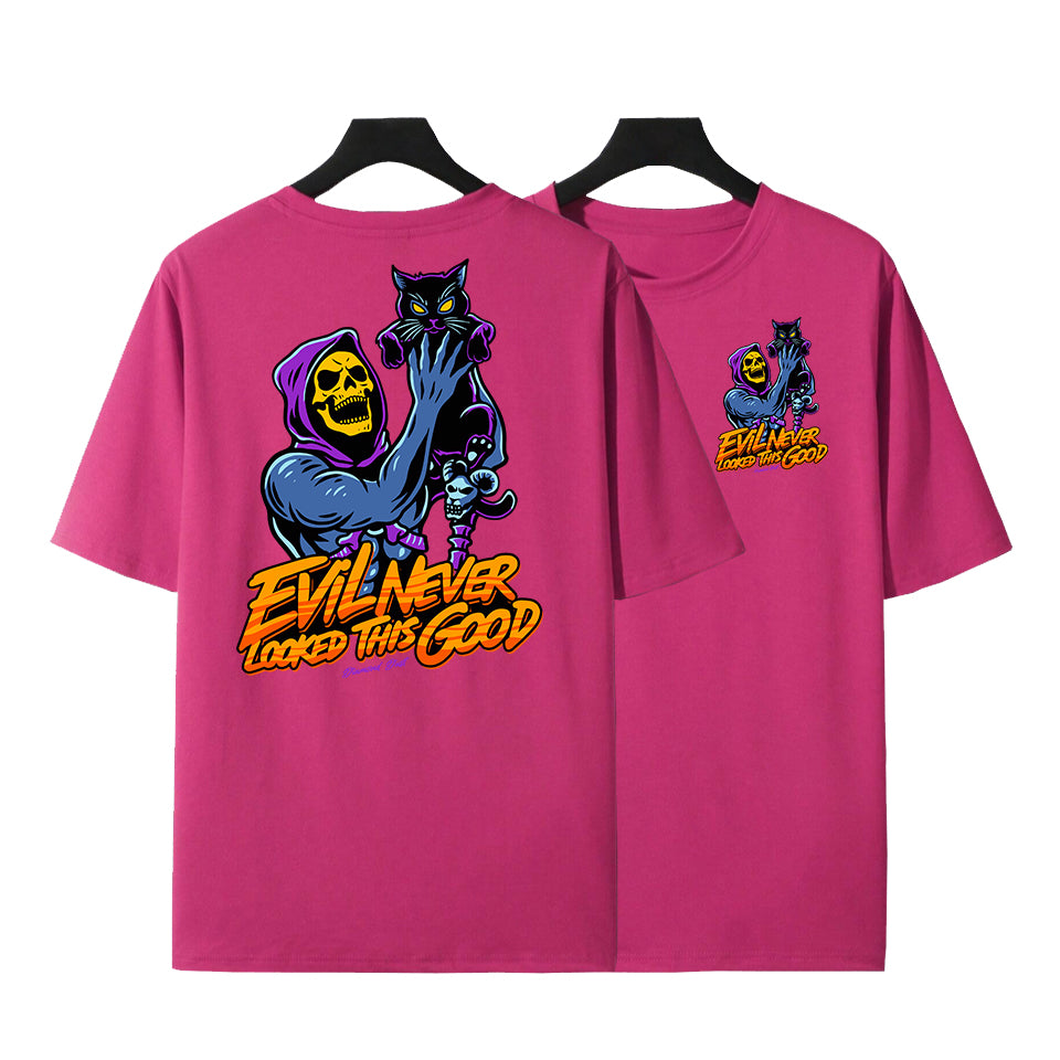 T-Shirt Homme Evil Never Looked This Good Pink