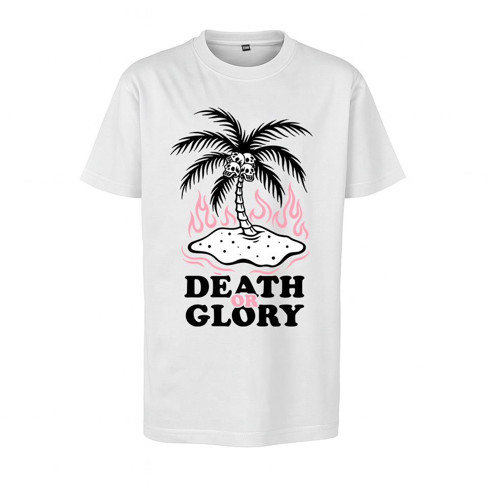 T-Shirt Enfant Palm White