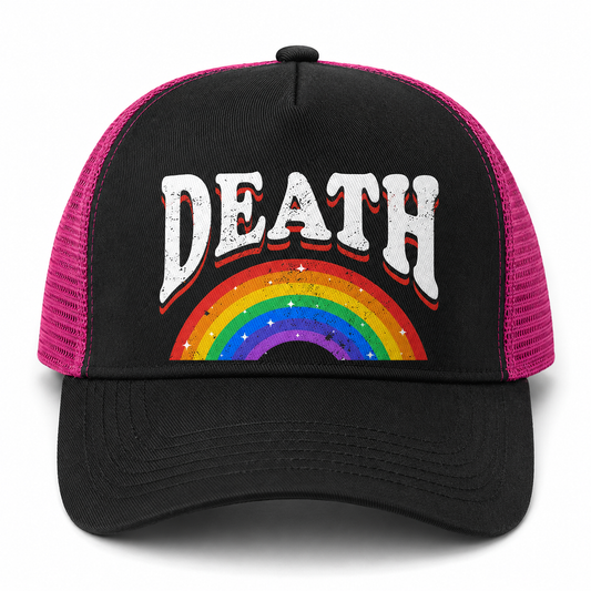 Casquette Rainbow Pink Black / Fushia