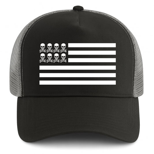 Casquette Trucker Flag Noir / Gris