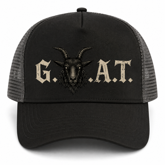 Casquette Trucker Goat Noir / Gris