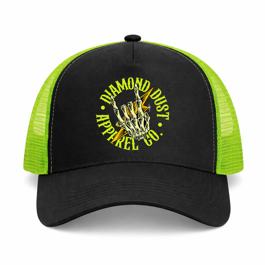 Casquette Metal Hand Green Black + Lime