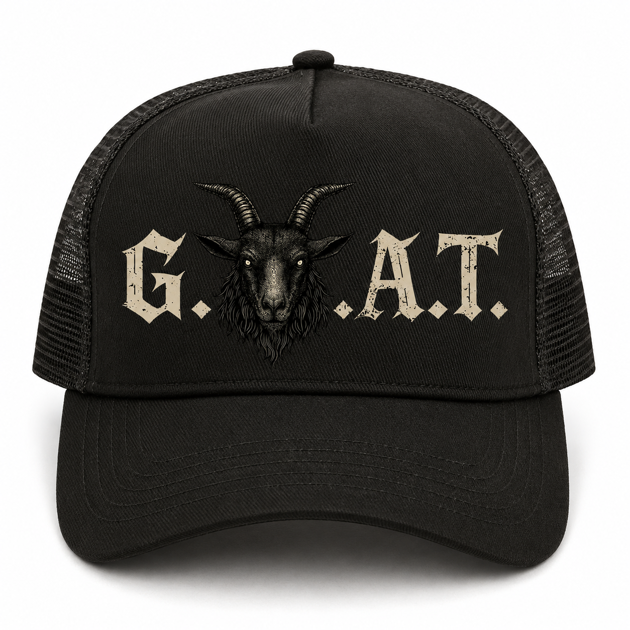 Casquette Trucker Goat Noir