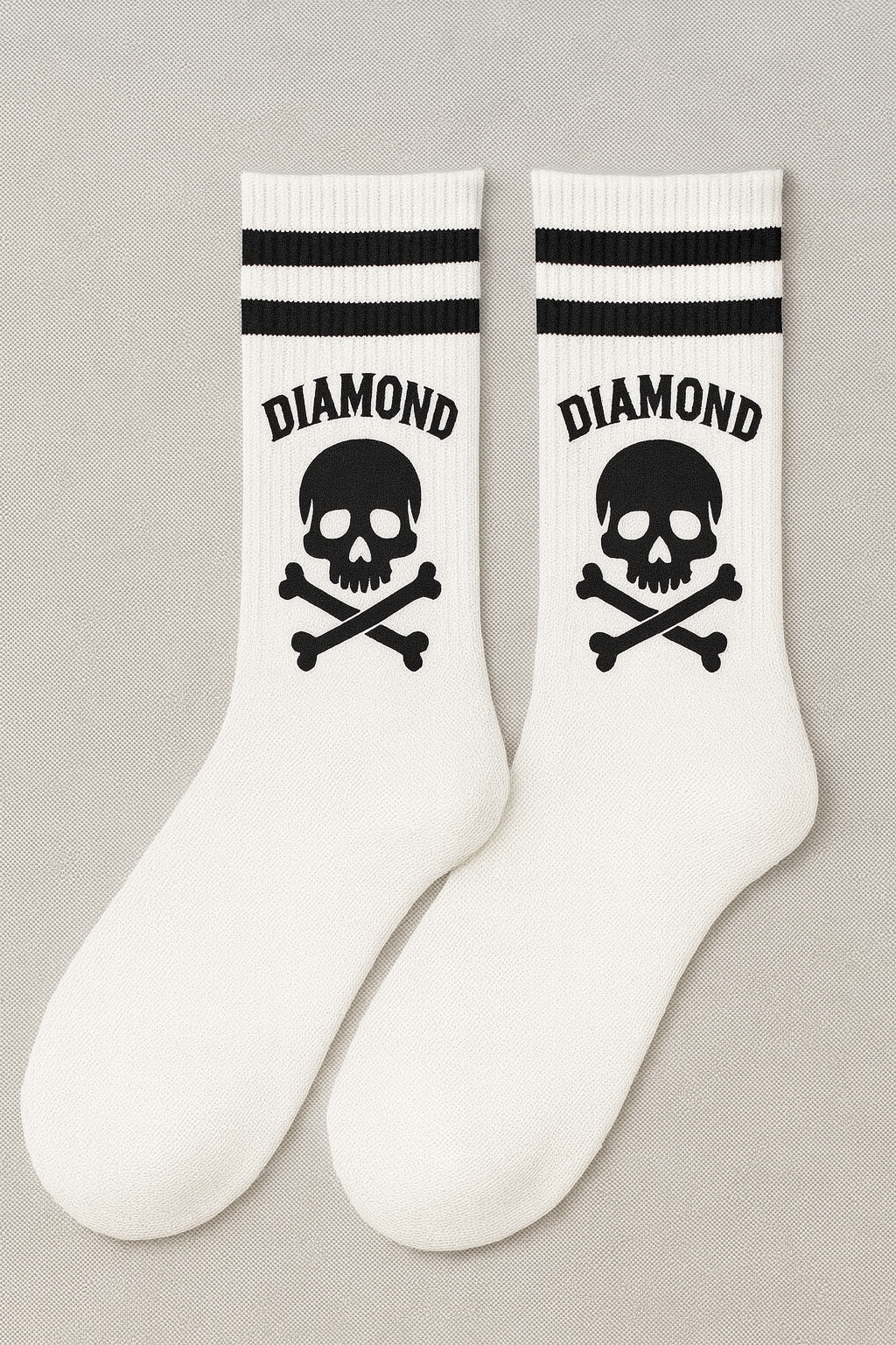 Chaussettes Skull Blanches