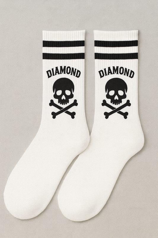 Chaussettes Skull Blanches