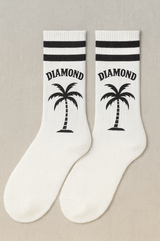 Chaussettes Palm Blanches