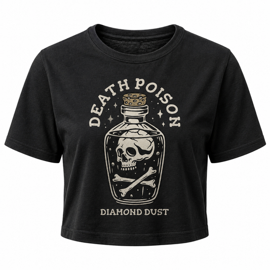 Crop Top Femme Death Poison Black