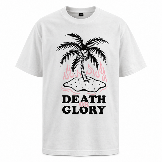 T-Shirt Enfant Palm White