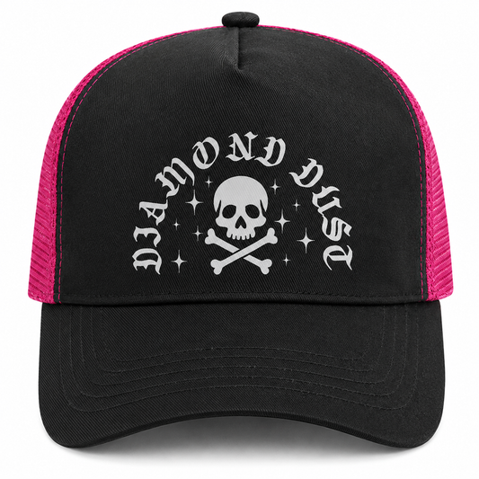 Casquette Stars and Skull Pink Black / Fushia