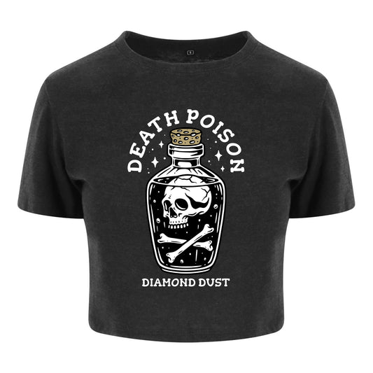 Crop Top Femme Death Poison Heather Black