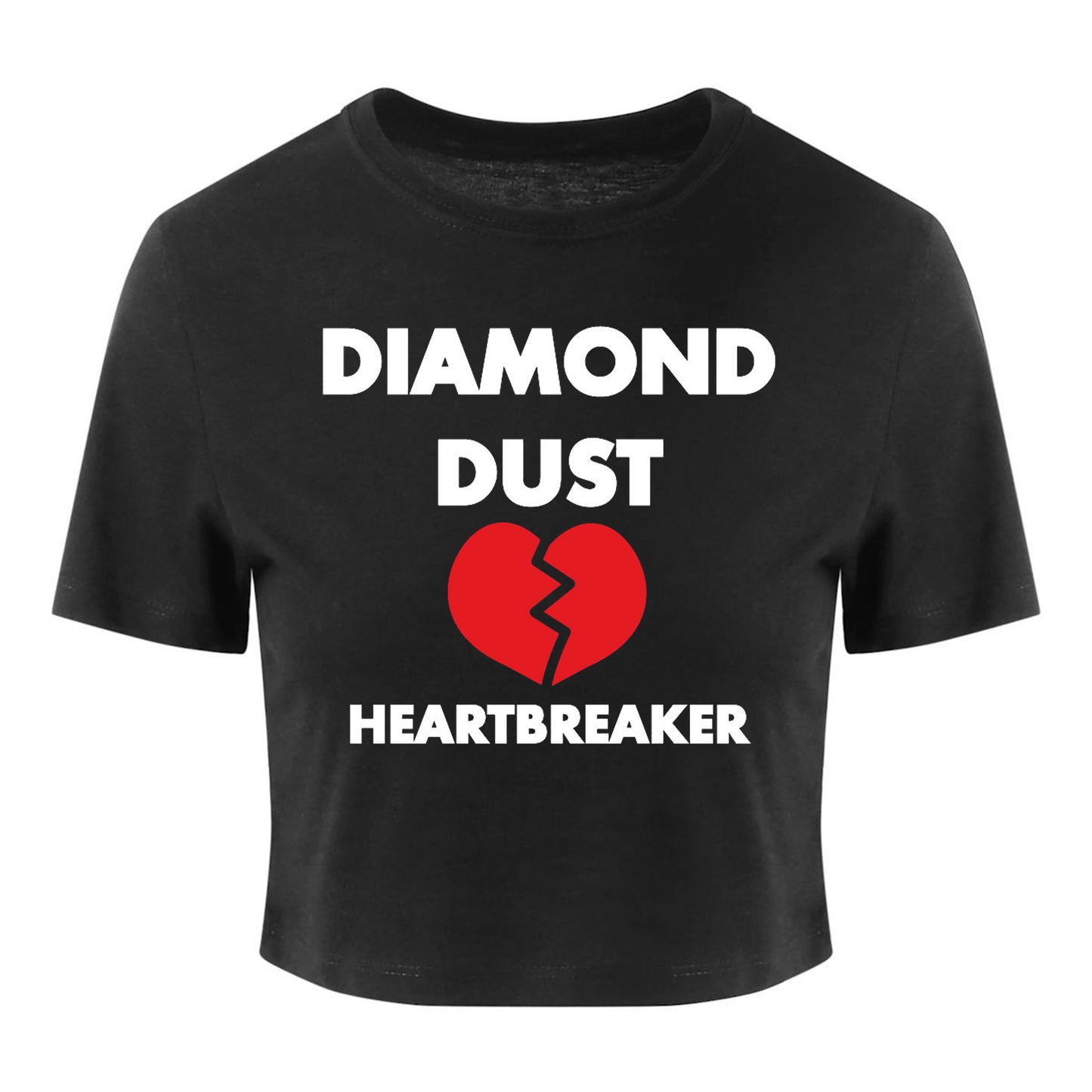 Crop Top Femme  HeartBreaker Deep Black