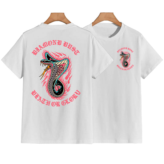 T-Shirt Homme Snake Fire Blanc