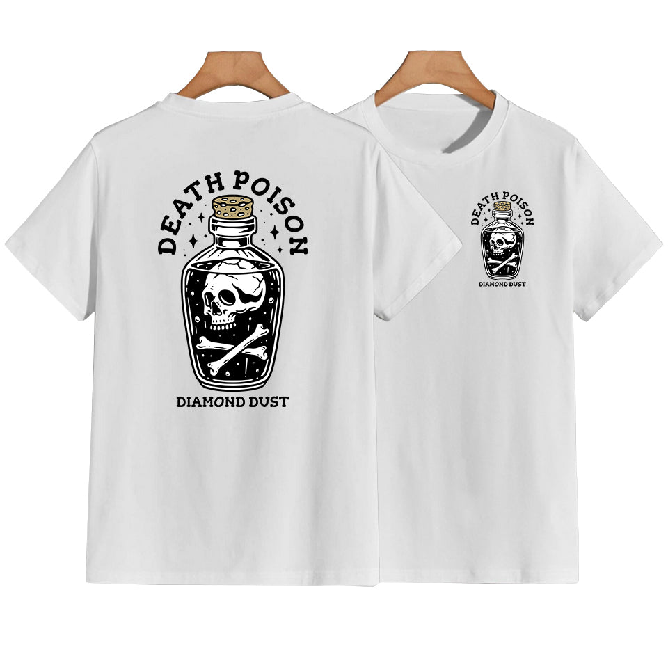 T-Shirt Homme Death Poison Blanc