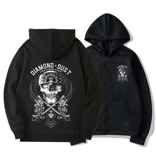 Sweat Shirt Zip Hard Skull