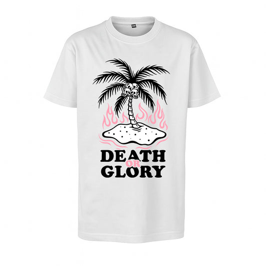 T-Shirt Enfant Palm White